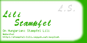 lili stampfel business card